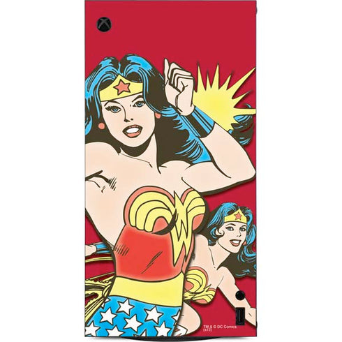 DC Comics Wonder Woman Vintage Action pose XBox Series X Digital Edition Console Skin